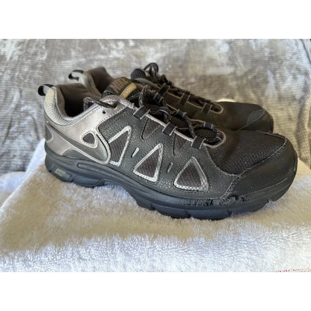 Nike Air Alvord 10‎ Mens Trail Running Shoes Black Metallic Dark Grey 443847-001